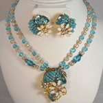 Vintage Demi Parure Necklace and Earrings By Robert